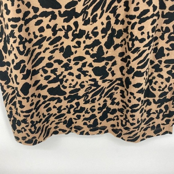 BP Short Sleeve T-Shirt Dress Leopard Print Brown Size XXS *New with Defects* - Picture 7 of 7